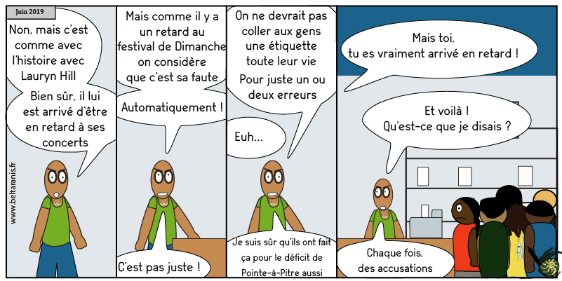 Juste en décalage