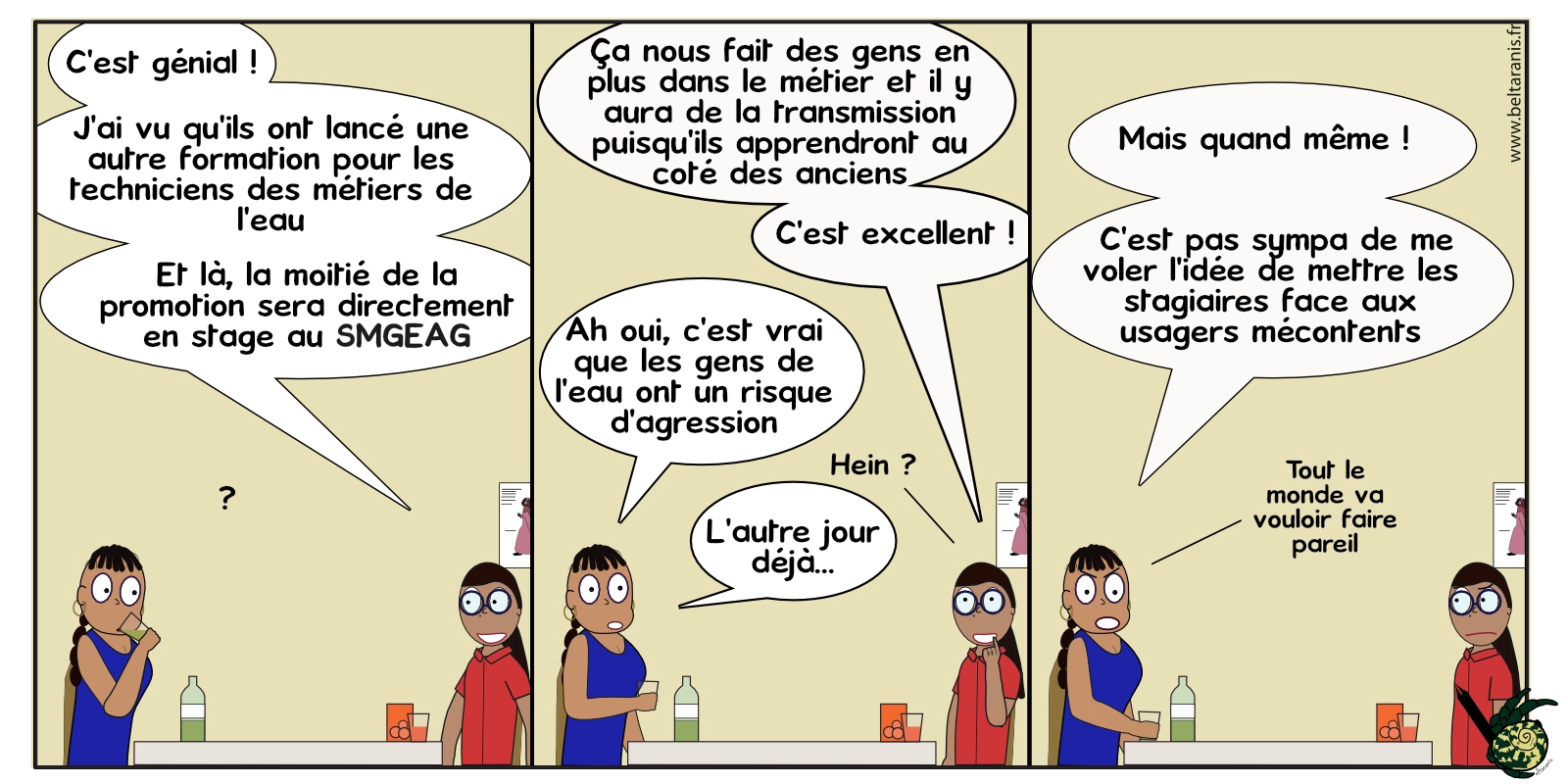 Dans le sens du courant